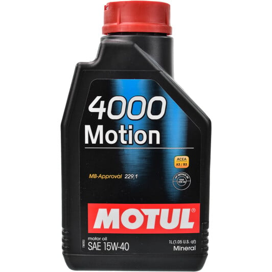 Моторное масло Motul 4000 Motion 15W-40 1 л на Citroen Jumpy