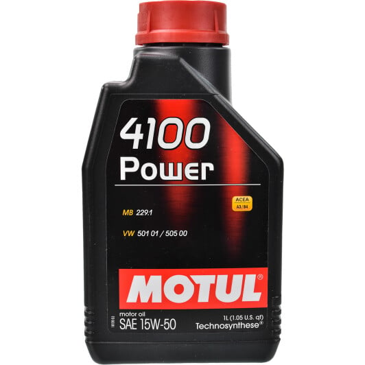 Моторное масло Motul 4100 Power 15W-50 1 л на Renault Captur