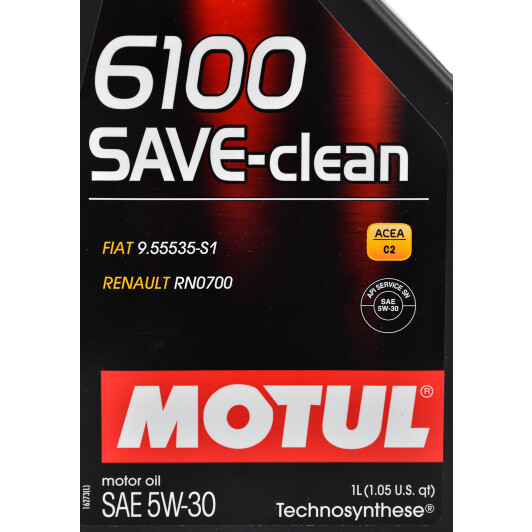 Моторное масло Motul 6100 Save-Clean 5W-30 1 л на Ford Mustang