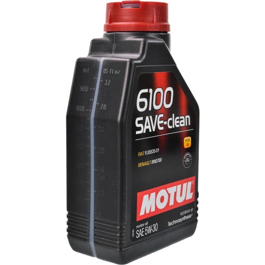 Моторное масло Motul 6100 Save-Clean 5W-30 1 л на Audi Q3