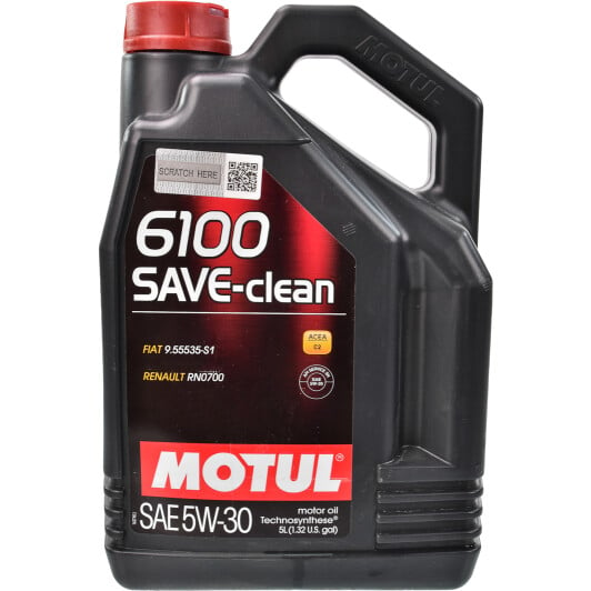 Моторное масло Motul 6100 Save-Clean 5W-30 5 л на Toyota Sequoia