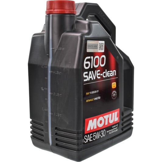 Моторное масло Motul 6100 Save-Clean 5W-30 5 л на Fiat Croma