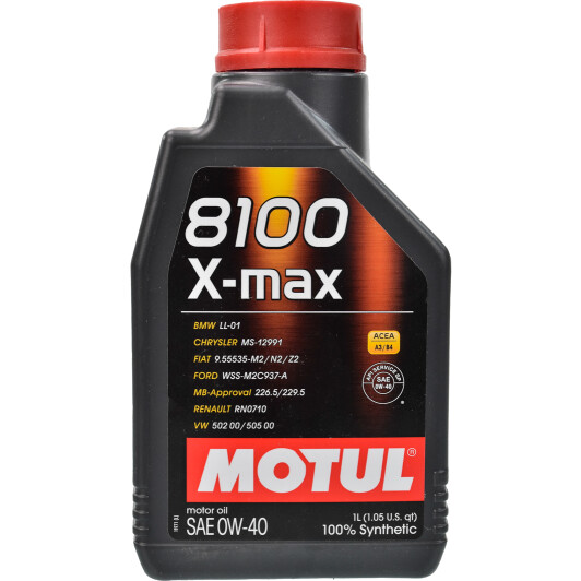 Моторное масло Motul 8100 X-Max 0W-40 1 л на Peugeot 405