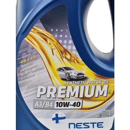 Моторное масло Neste PREMIUM А3/B4 10W-40 4 л на Nissan Primera
