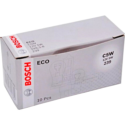 Автолампа Bosch ECO C5W SV8,5-8 5 W прозрачная 1987302810-FR1