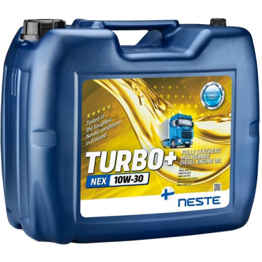 Моторное масло Neste Turbo+ NEX 10W-30 20 л на Hyundai Stellar