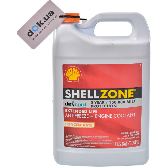 Shell Shell Zone Dex-Cool Extended Life G12 красный концентрат антифриза 3,78 л (9404006021): купить охлаждающую жидкость в Украине и Киеве | dok.ua