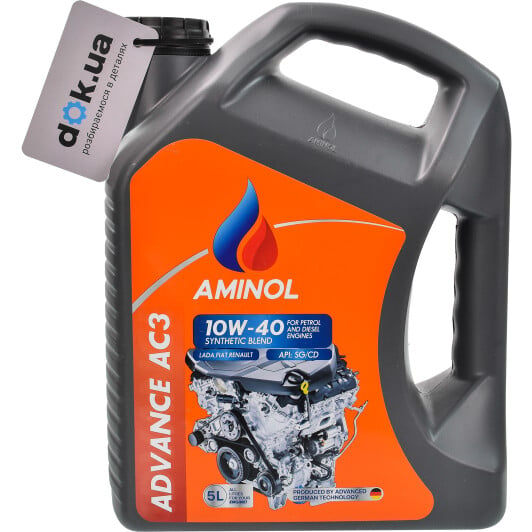 Моторна олива Aminol Advance AC3 10W-40 5 л на Ford Ranger
