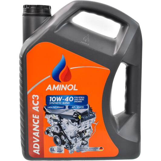 Моторное масло Aminol Advance AC3 10W-40 5 л на Lada Kalina