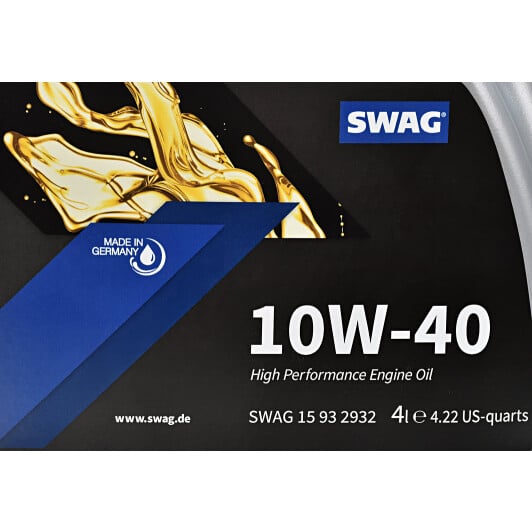 Моторное масло SWAG 10W-40 4 л на Suzuki Celerio
