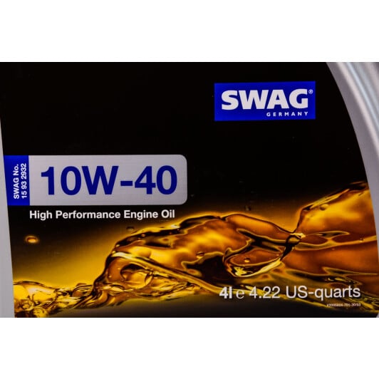 Моторное масло SWAG 10W-40 4 л на Peugeot 505
