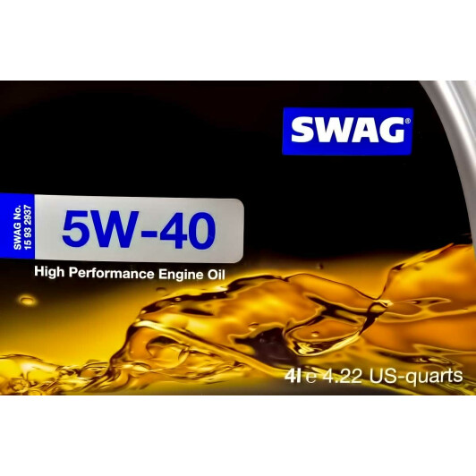 Моторна олива SWAG 5W-40 4 л на Volkswagen Fox
