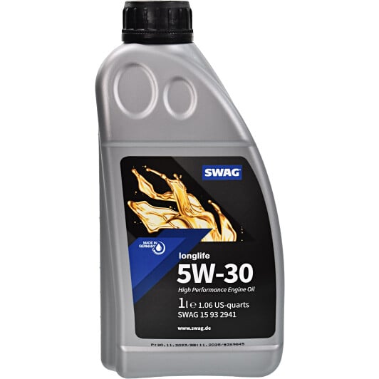 Моторное масло SWAG LongLife 5W-30 для Skoda Citigo 1 л на Skoda Citigo