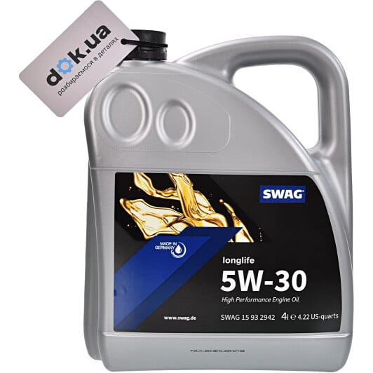 Моторна олива SWAG LongLife 5W-30 4 л на Volkswagen Taro
