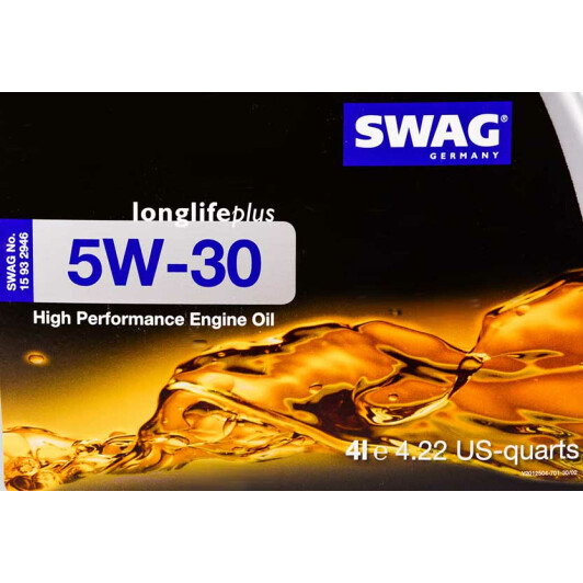 Моторное масло SWAG Longlife Plus 5W-30 4 л на Daewoo Tico