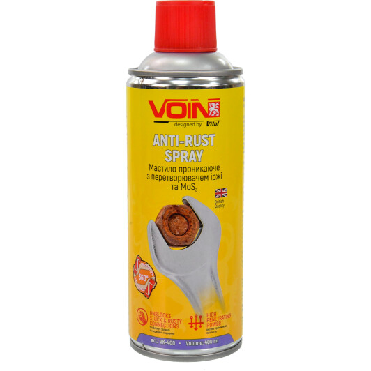 Преобразователь ржавчины Voin Anti-Rust Spray MoS2 (400 мл) 400 мл