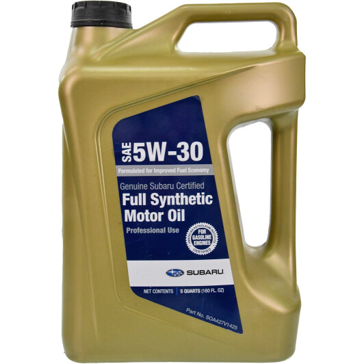 Масло Subaru Full Synthetic Motor Oil 5W-30 на Isuzu Rodeo