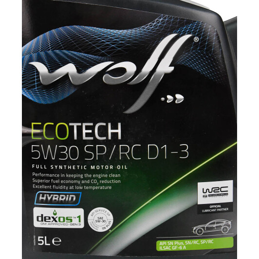Масло Wolf EcoTech SP/RC D1-3 5W-30 5 л на Porsche Cayenne