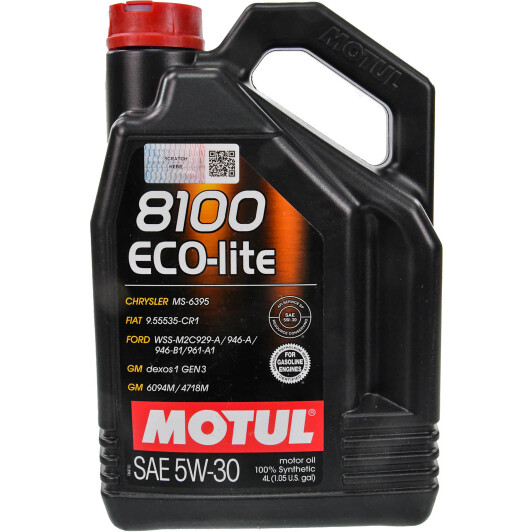 Масло Motul 8100 Eco-Lite 5W-30 4 л на Chrysler 300C