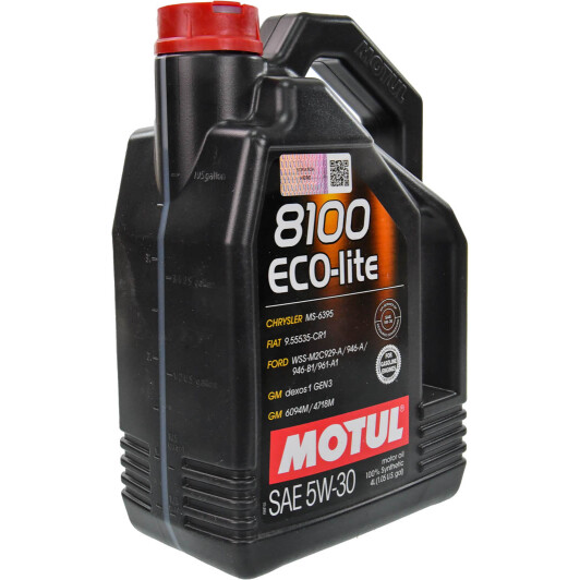 Масло Motul 8100 Eco-Lite 5W-30 4 л на Chrysler 300C