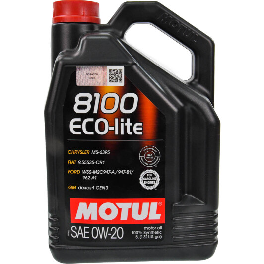 Масло Motul 8100 Eco-Lite 0W-20 5 л на Isuzu Rodeo