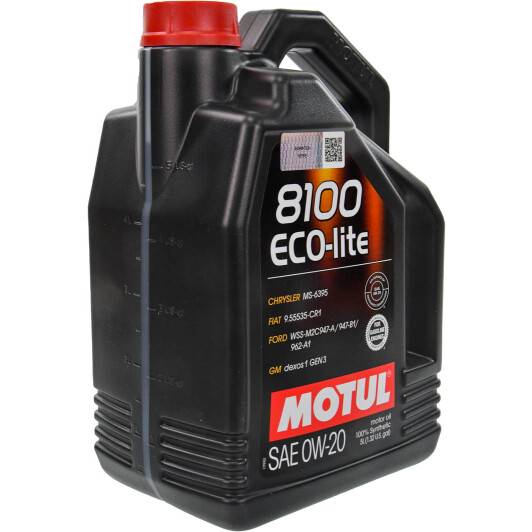 Масло Motul 8100 Eco-Lite 0W-20 5 л на Isuzu Rodeo