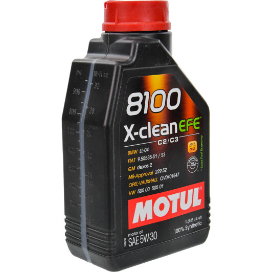 Масло Motul 8100 X-Clean EFE 5W-30 1 л на Porsche Cayenne
