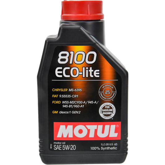 Олива Motul 8100 Eco-Lite 5W-20 1 л на Chrysler 300C