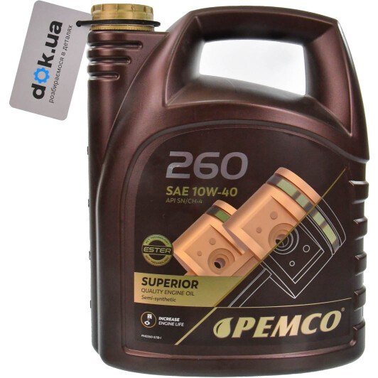 Олива Pemco 260 10W-40 5 л на MINI Cooper