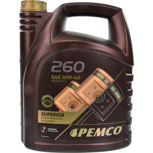 Олива Pemco 260 10W-40 5 л на MINI Cooper