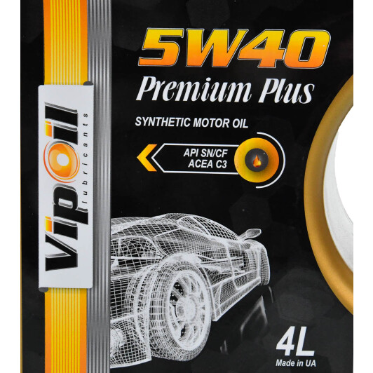 Масло VIPOIL Premium Plus 5W-40 4 л на Isuzu Rodeo