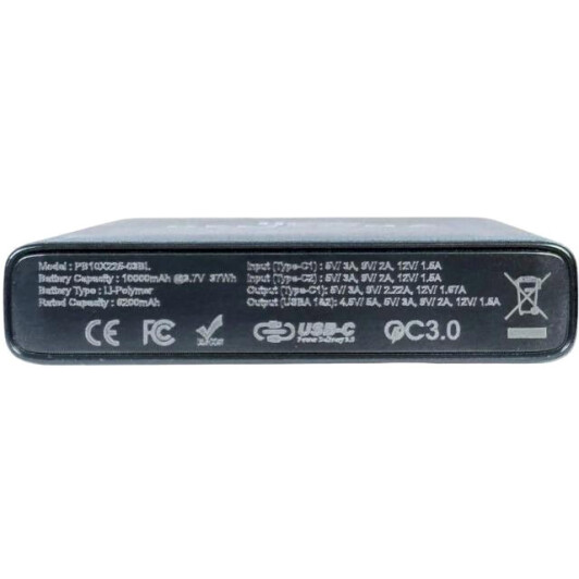 Повербанк Remzona Extrinity Metal 10X 10000 mAh 22.5 Вт