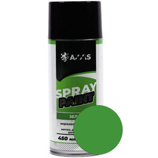 Аэрозольная краска Axxis Spray Paint зеленая RAL 6029/6037 450 мл