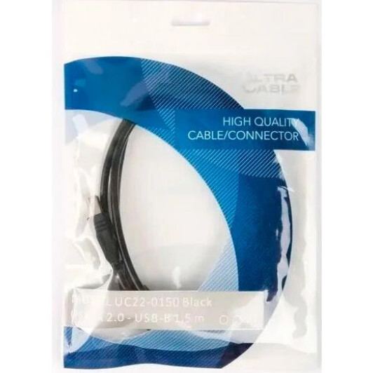 Кабель Ultra UC22-0150 USB - type-B 1,5 м