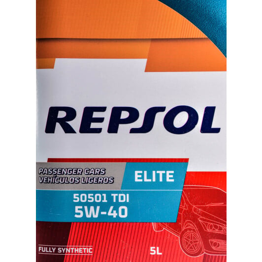 Моторна олива Repsol Elite 50501 TDI 5W-40 5 л на Kia Sorento