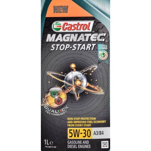 Моторна олива Castrol Magnatec Stop-Start A3/B4 5W-30 1 л на Fiat Strada