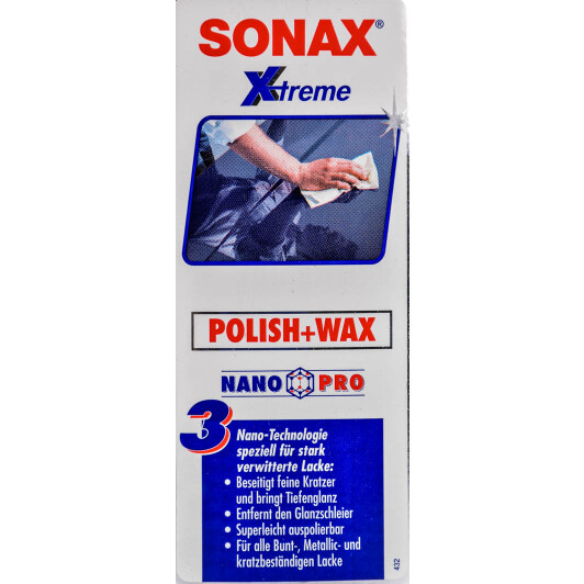 Поліроль для кузова Sonax Xtreme NanoPro Polish + Wax 3