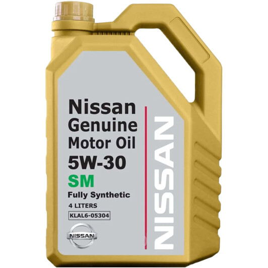 Моторное масло Nissan Motor Oil SM 5W-30 4 л на Renault Fluence
