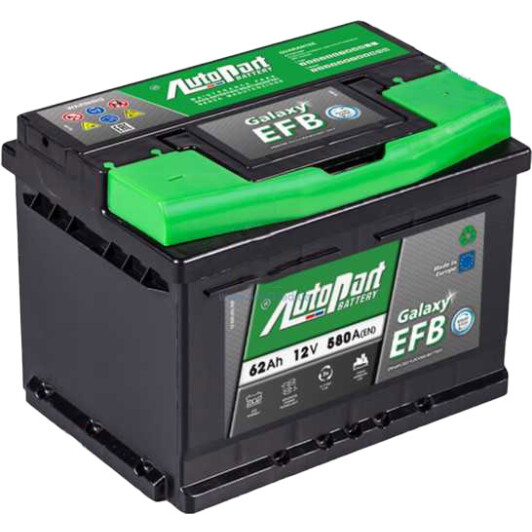 Аккумулятор AutoParts 6 CT-62-R Galaxy EFB ARL062EFB