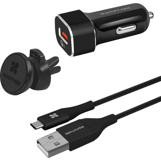 Держатель для телефона Promate Autogear autogearqc3black