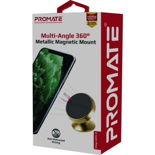 Тримач для телефона Promate Magnetto-2 magnetto2gold