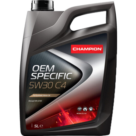 Моторное масло Champion OEM Specific C4 5W-30 5 л на Hyundai i20