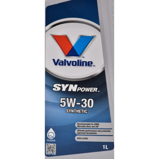 Моторное масло Valvoline SynPower FE 5W-30 1 л на Dodge Challenger