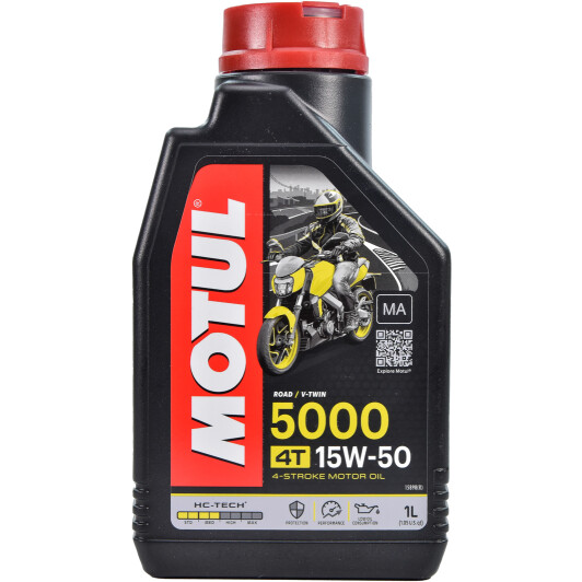 4T Motul 5000 15W-50, 1 л (837911) моторна олива 4T 1 л