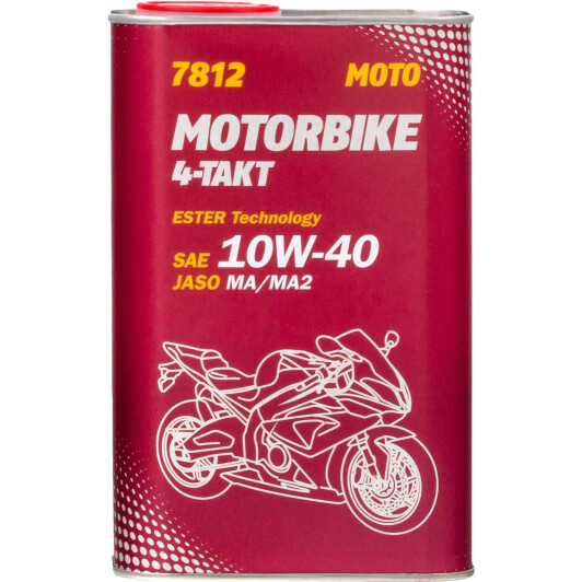 Mannol Motorbike 4-Takt (Metal) 10W-40 моторна олива 4T