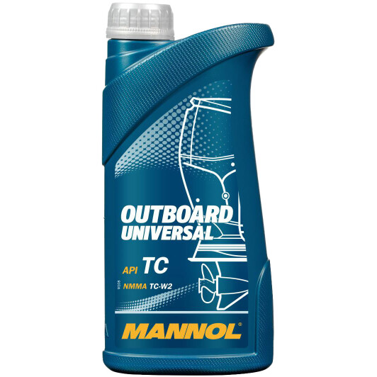 Mannol Outboard Universal, 1 л (MN7208-1) моторное масло 2T 1 л