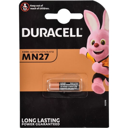 Батарейка Duracell 5260619 A27 12 V 1 шт