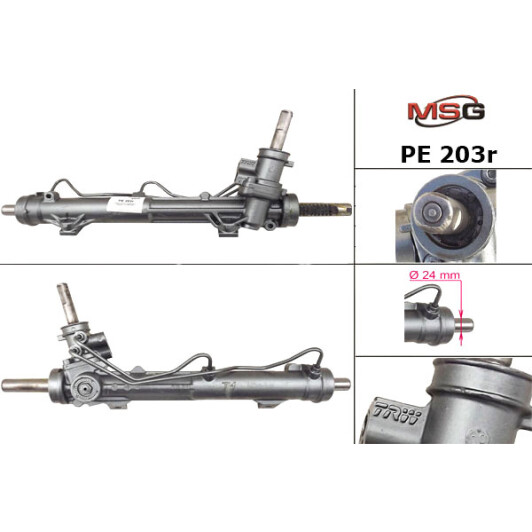 PE203R MSG Рулевая рейка для Peugeot 206