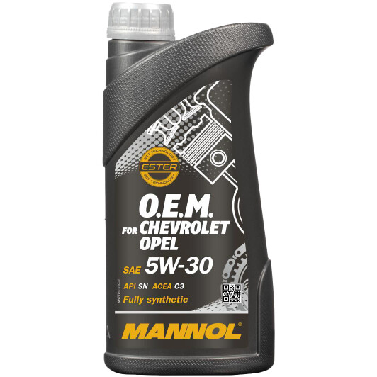 Моторна олива Mannol O.E.M. For Chevrolet Opel 5W-30 1 л на Peugeot 309