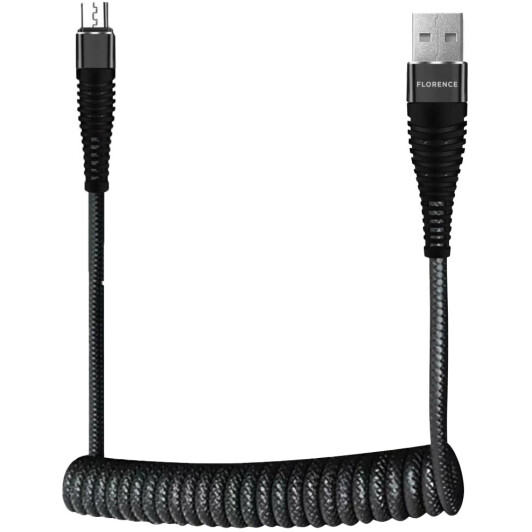 Кабель Florence Spring FL-2208-KM USB - Micro USB 1 м